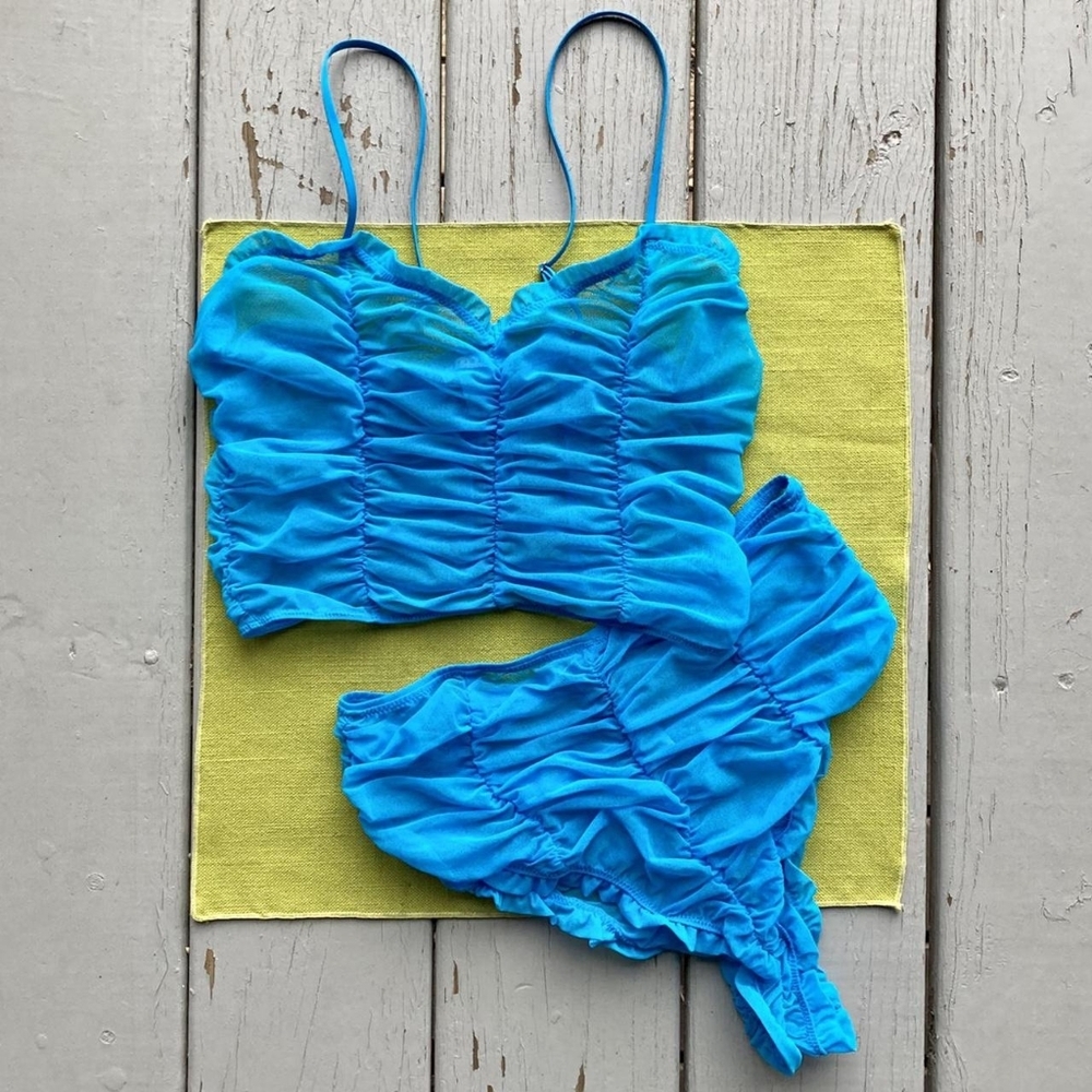 Savage x Fenty Women's Blue Bra And Underwear